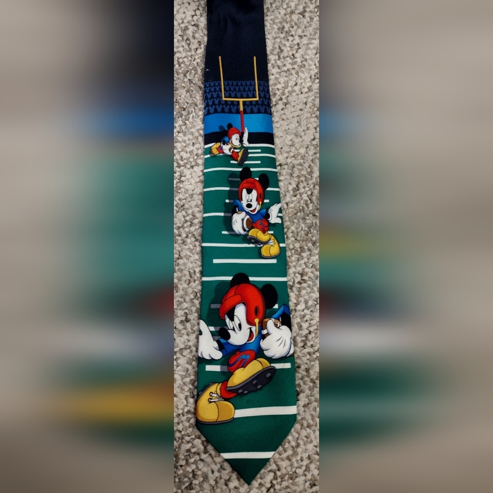 Mickey Mouse Football Themed Tie
